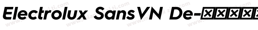 Electrolux SansVN De字体转换